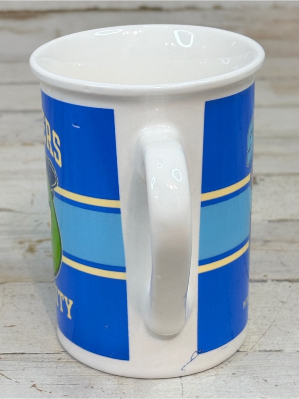 Monsters University MU Mike Wazowski Sulley Blue Coffee Mug Cup Disney Pixar - Picture 4 of 8